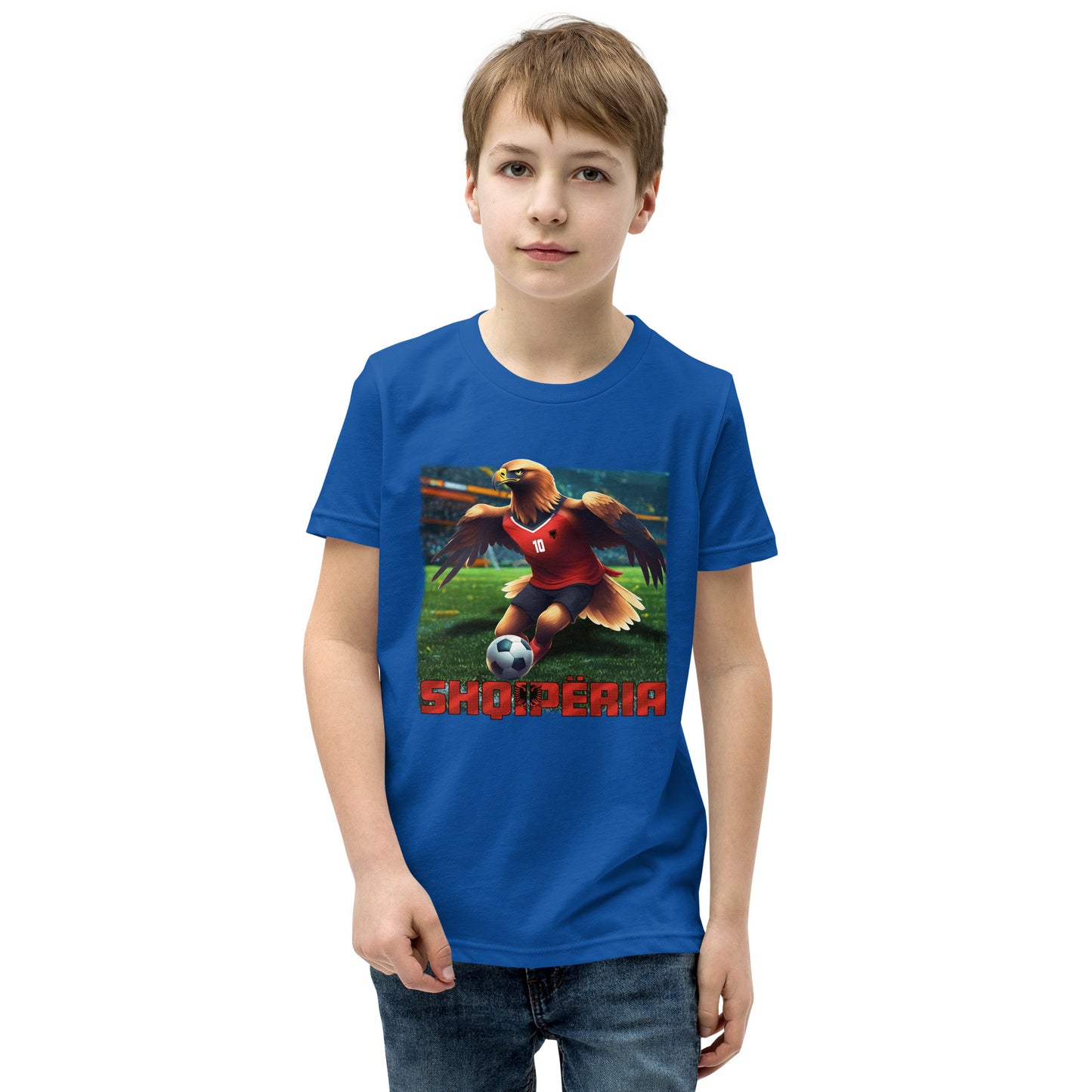 Albanien EM Fußball Trikot Alternative Kurzärmeliges T-Shirt für Kinder