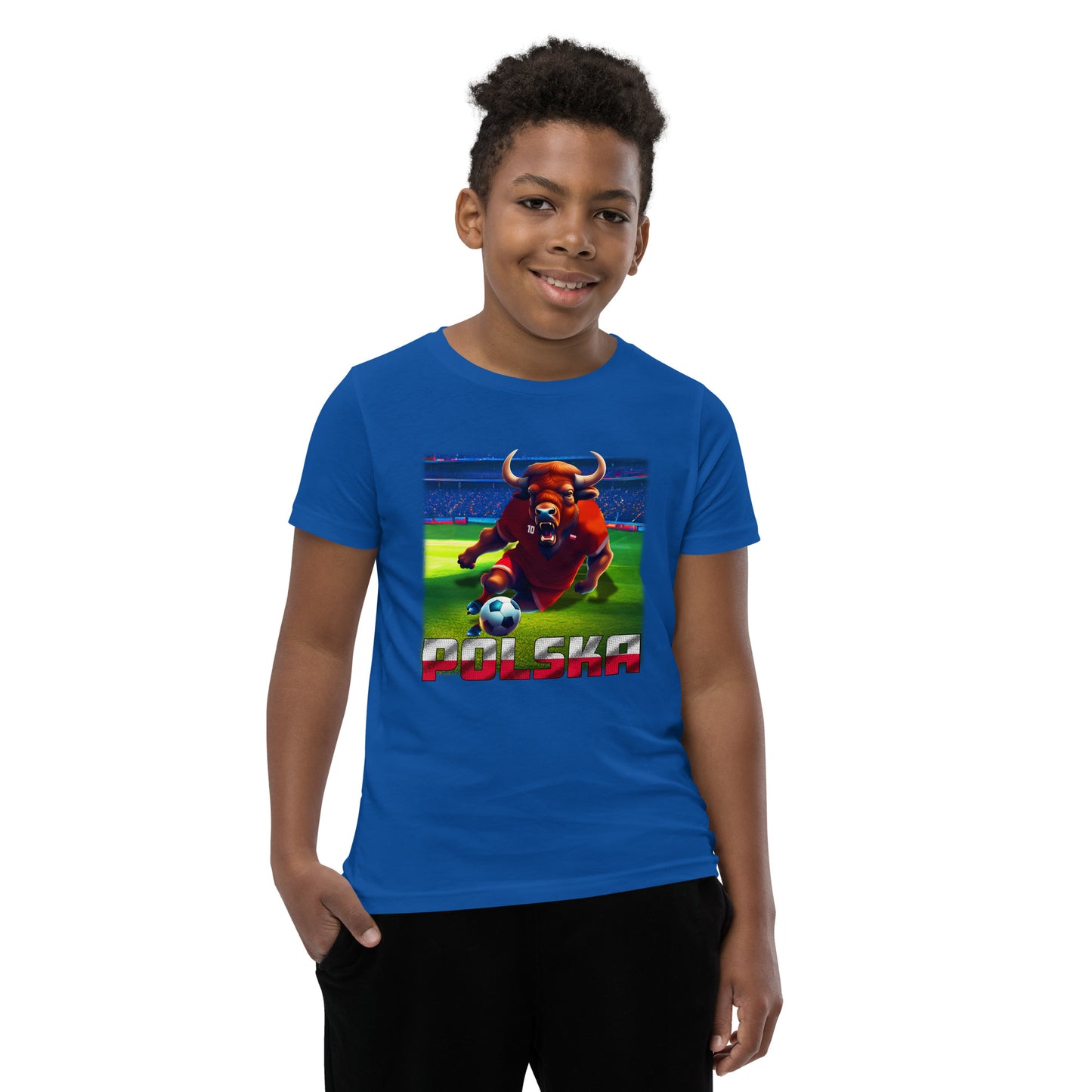 Polen EM Fußball Trikot Alternative Kurzärmeliges T-Shirt für Kinder