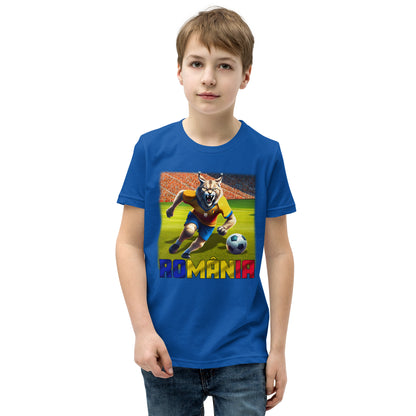 Rumänien EM Fußball Trikot Alternative Kurzärmeliges T-Shirt für Kinder