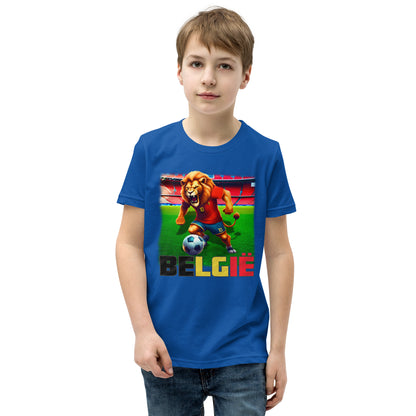 Belgien EM Fußball Trikot Alternative Kurzärmeliges T-Shirt für Kinder