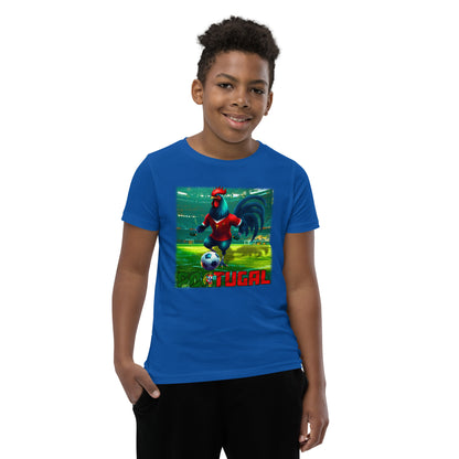Portugal EM Fußball Trikot Alternative Kurzärmeliges T-Shirt für Kinder