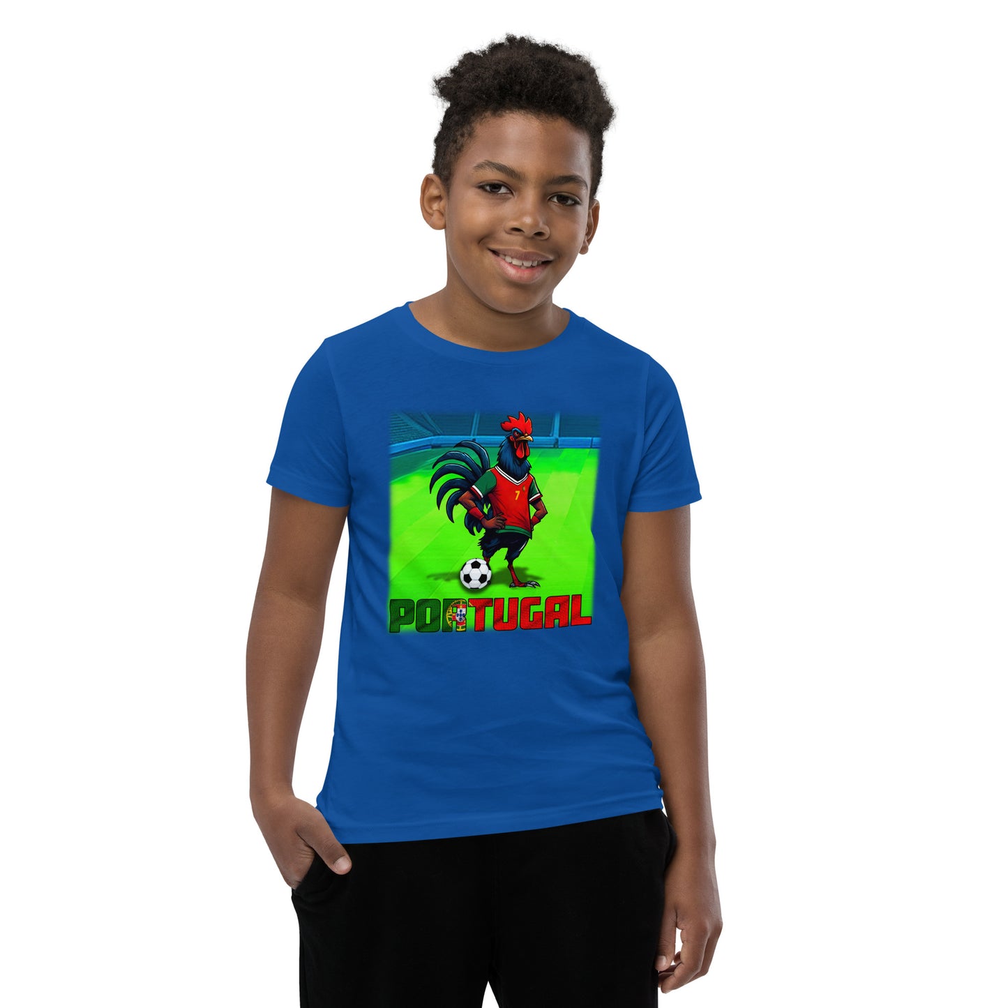 Portugal EM Fußball Trikot Alternative Kurzärmeliges T-Shirt für Kinder