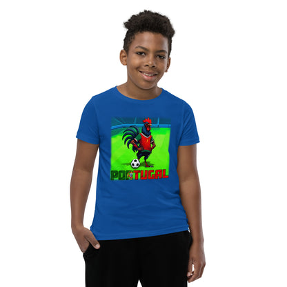 Portugal EM Fußball Trikot Alternative Kurzärmeliges T-Shirt für Kinder