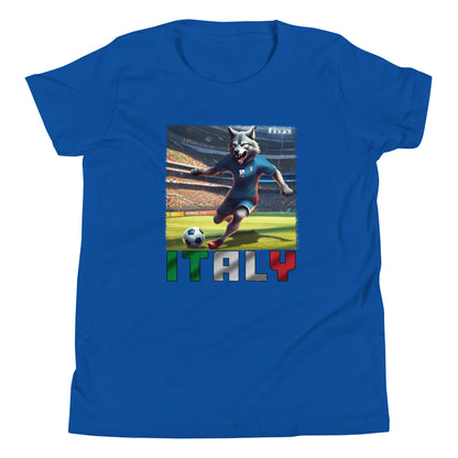 Italy European Championship Football Jersey Alternative Short Sleeve T-Shirt for Kids