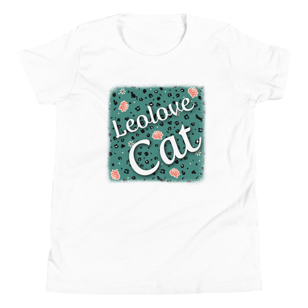 Girls' short sleeve t-shirt leopard design