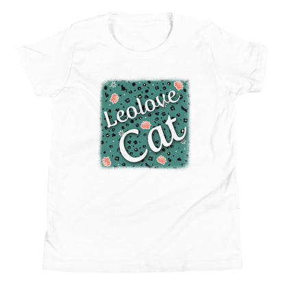 Girls' short sleeve t-shirt leopard design