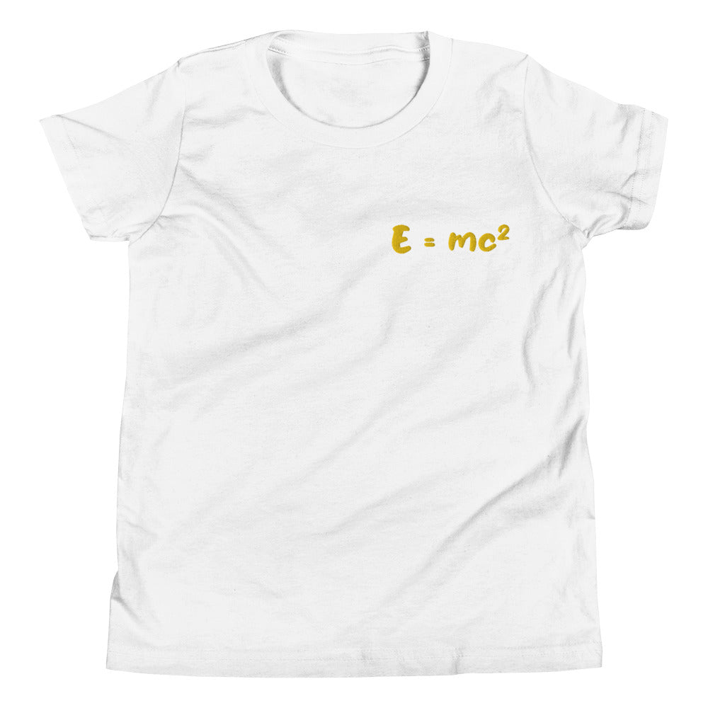 Short-sleeved T-shirt for children "E=mc²"