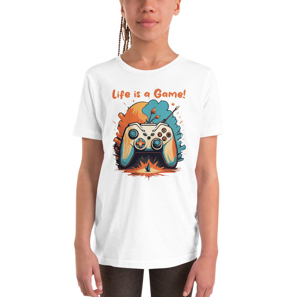 Kids' short sleeve t-shirt Live is a Game
