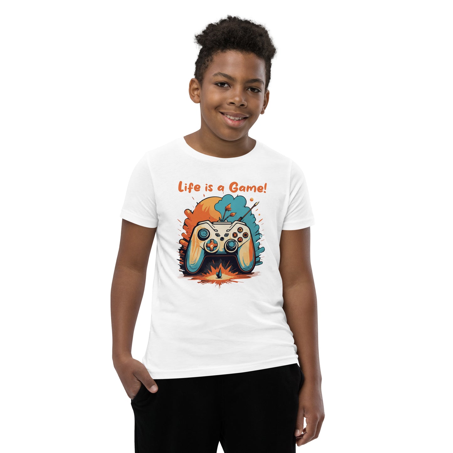 Kurzärmeliges T-Shirt für Kinder Life is a Game