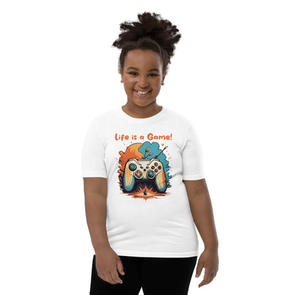 Kurzärmeliges T-Shirt für Kinder Life is a Game