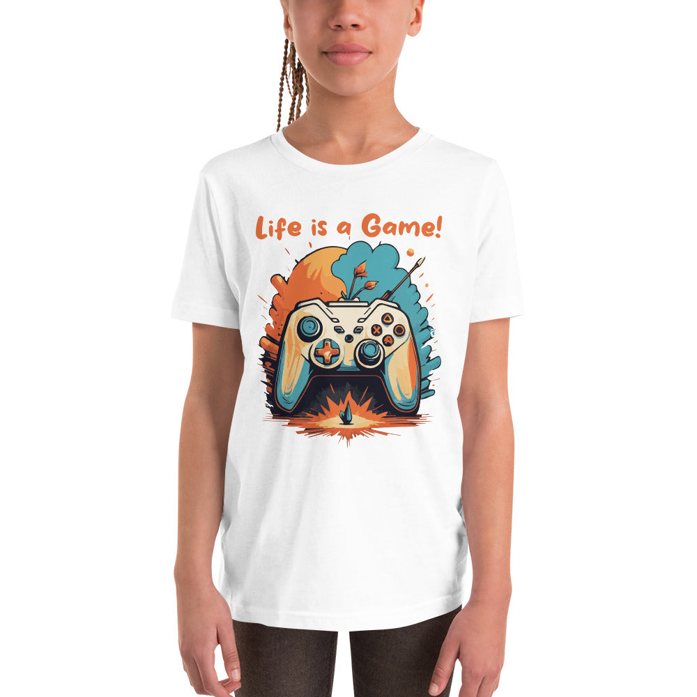 Kurzärmeliges T-Shirt für Kinder Life is a Game