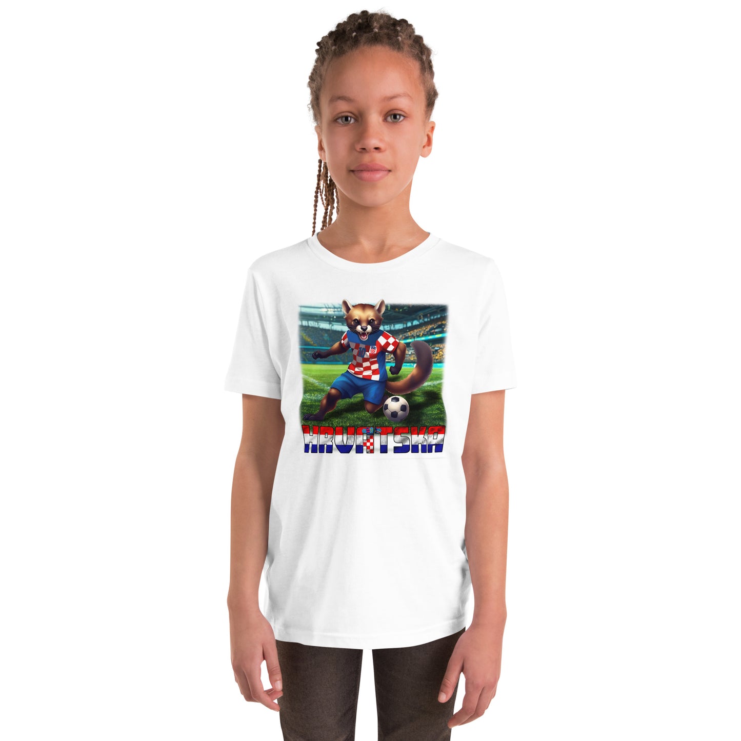 Maillot de football du Championnat d'Europe de Croatie, t-shirt alternatif à manches courtes pour enfants
