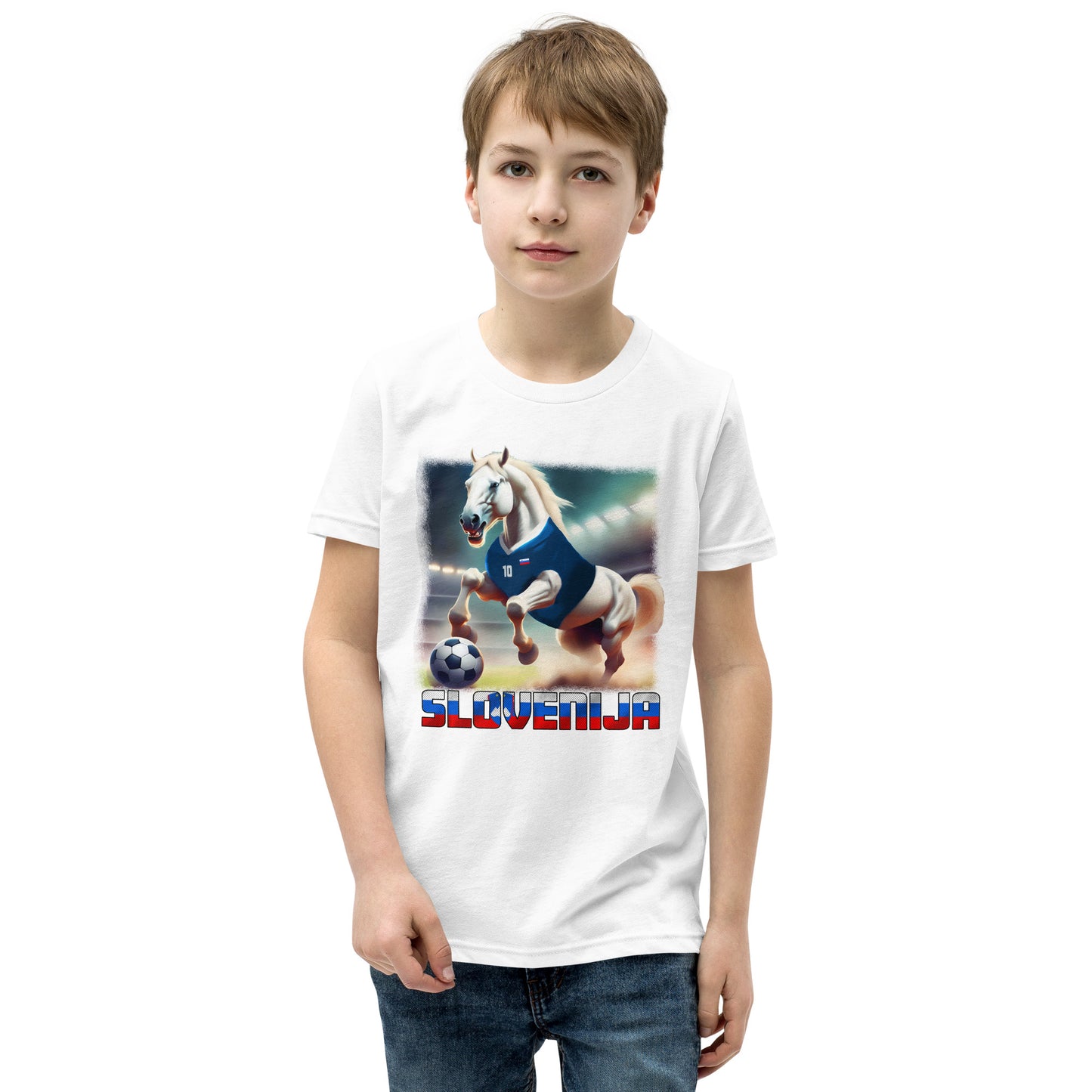 Slowenien EM Fußball Trikot Alternative Kurzärmeliges T-Shirt für Kinder
