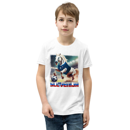 Slowenien EM Fußball Trikot Alternative Kurzärmeliges T-Shirt für Kinder