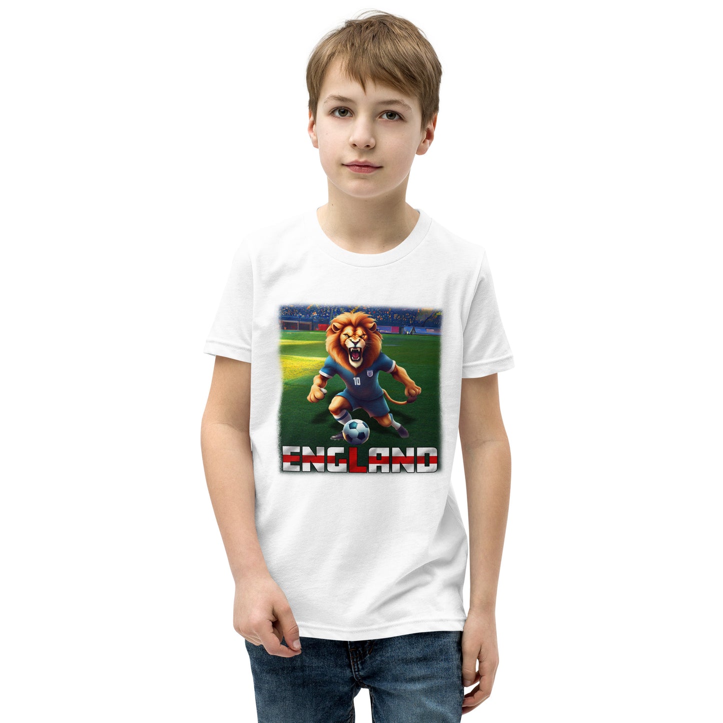 England EM Fußball Trikot Alternative Kurzärmeliges T-Shirt für Kinder