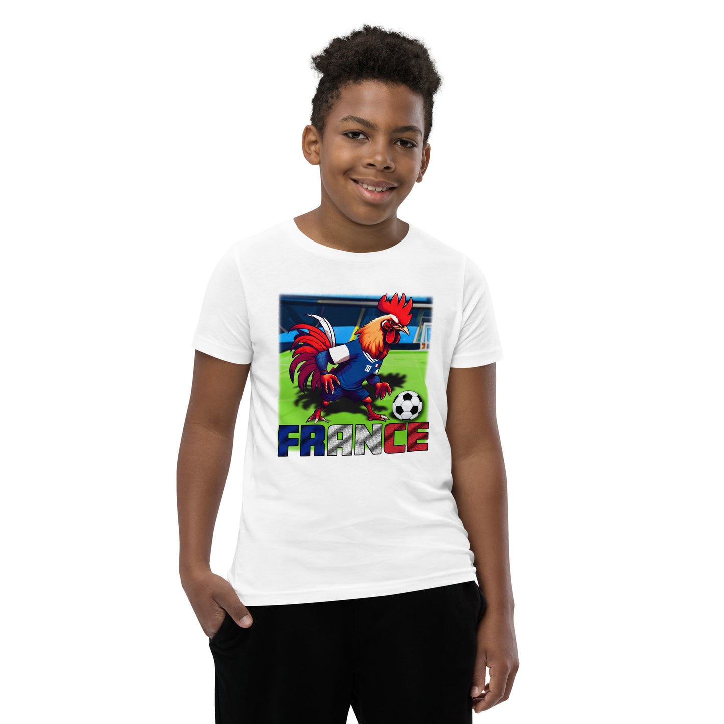 Frankreich EM Fußball Trikot Alternative Kurzärmeliges T-Shirt für Kinder