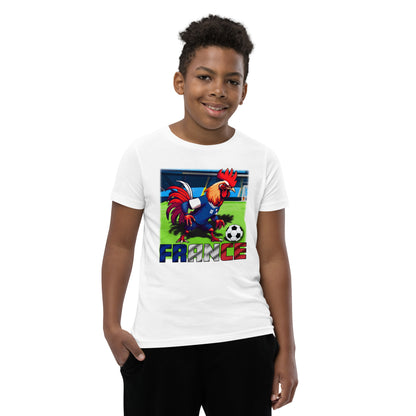 Frankreich EM Fußball Trikot Alternative Kurzärmeliges T-Shirt für Kinder