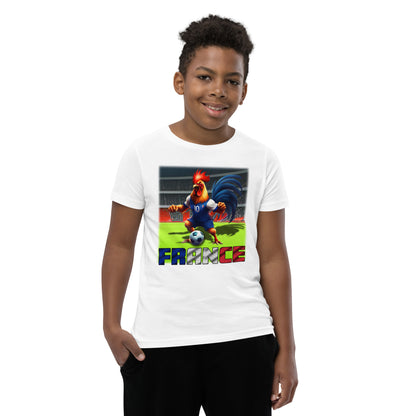 Frankreich EM Fußball Trikot Alternative Kurzärmeliges T-Shirt für Kinder