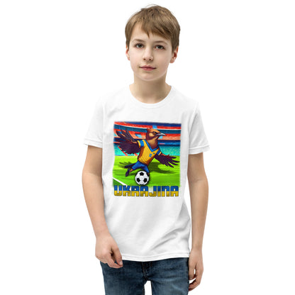 Ukraine Euro Football Jersey Alternative Short Sleeve T-Shirt for Kids