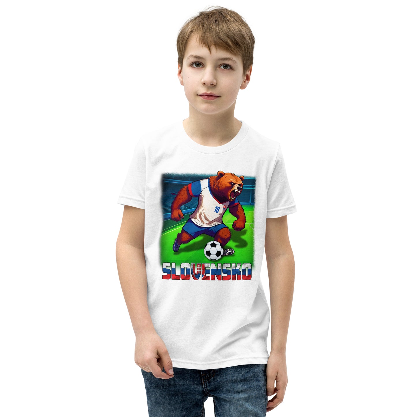 Slowakei EM Fußball Trikot Alternative Kurzärmeliges T-Shirt für Kinder