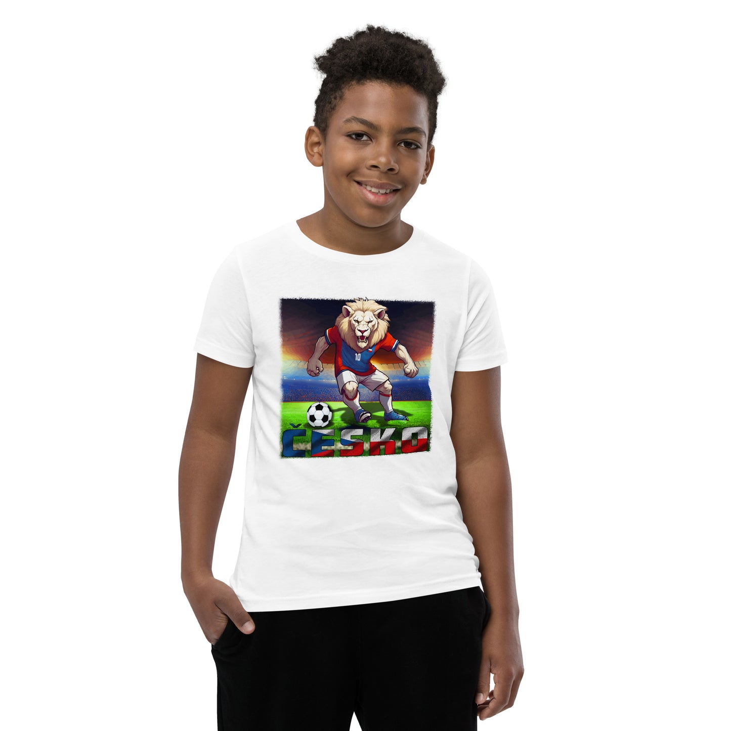 Tschechien EM Fußball Trikot Alternative Kurzärmeliges T-Shirt für Kinder