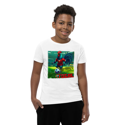 Portugal EM Fußball Trikot Alternative Kurzärmeliges T-Shirt für Kinder