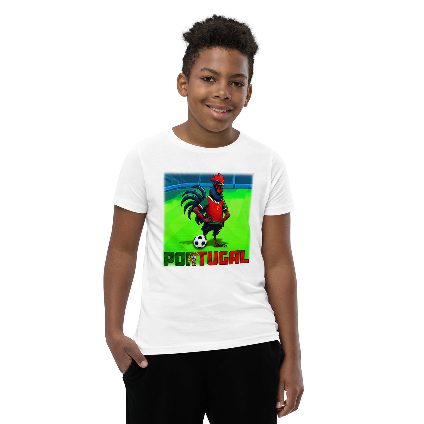 Portugal EM Fußball Trikot Alternative Kurzärmeliges T-Shirt für Kinder