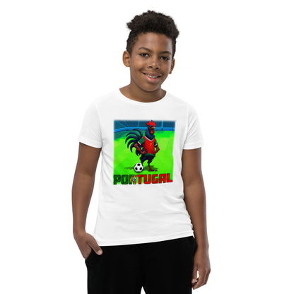 Portugal EM Fußball Trikot Alternative Kurzärmeliges T-Shirt für Kinder