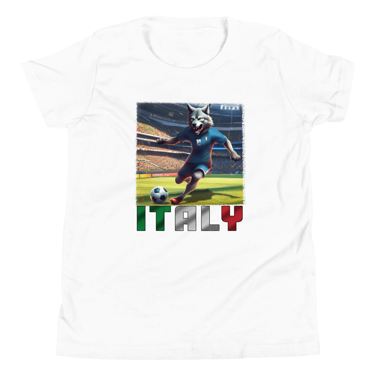 Italy European Championship Football Jersey Alternative Short Sleeve T-Shirt for Kids