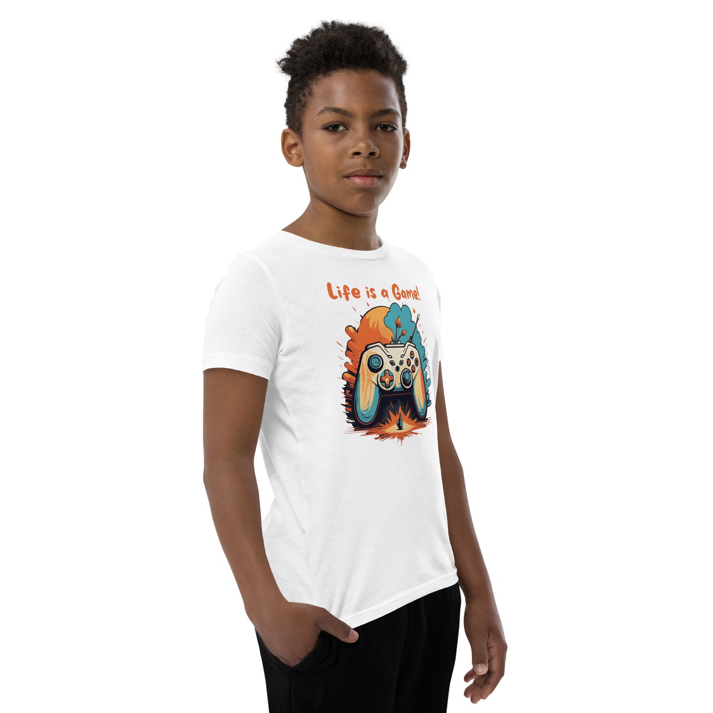 Kids' short sleeve t-shirt Live is a Game